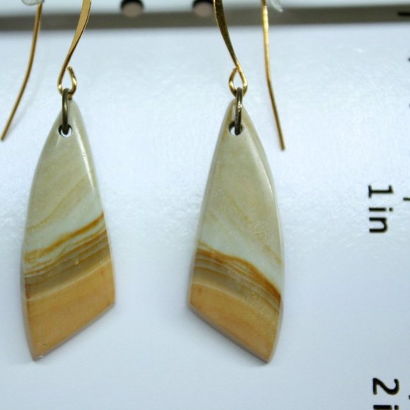 Polychrome Jasper Earrings (NIP!) - Picture 1 of 1